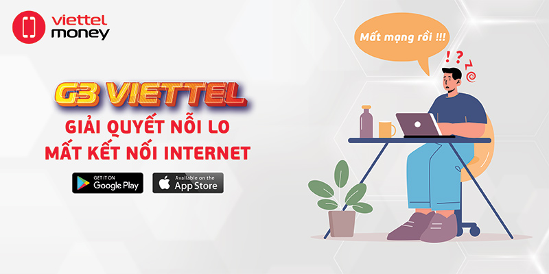 Gói cước G3 Viettel – 3 giờ truy cập internet với 9.000 đồng