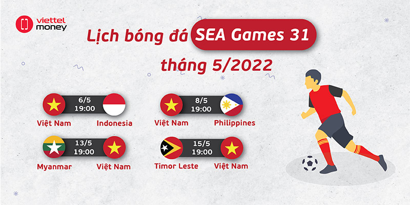 Đừng bỏ lỡ lịch thi đấu Seagame 31 môn bóng đá nam 2022