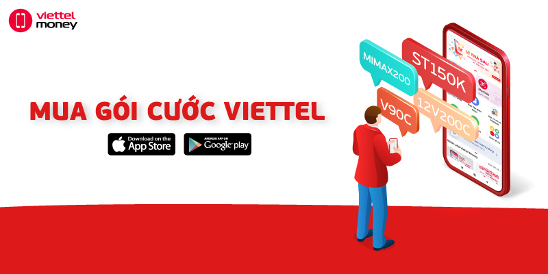 Hướng dẫn các bước mua gói cước Viettel trên Viettel Money