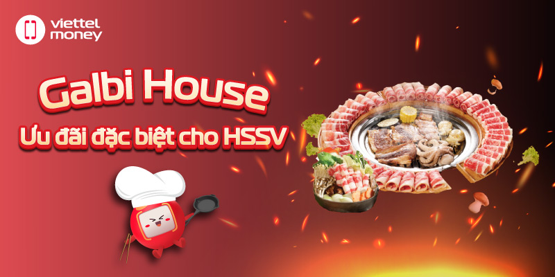 Săn Voucher Galbi – Thả ga ăn đồ nướng, Ưu đãi cho HSSV