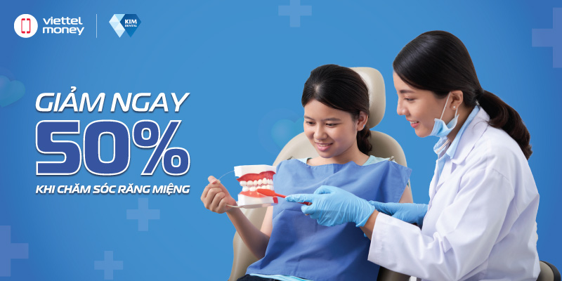 Chăm sóc răng miệng sạch đẹp với voucher giảm 50% tại Nha Khoa Kim