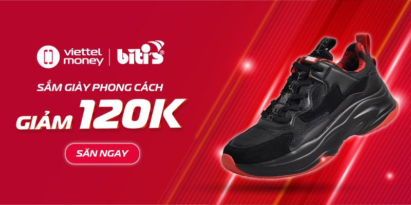 Sắm giày phong cách – Giảm ngay 120k cùng Voucher Biti’s tháng 6