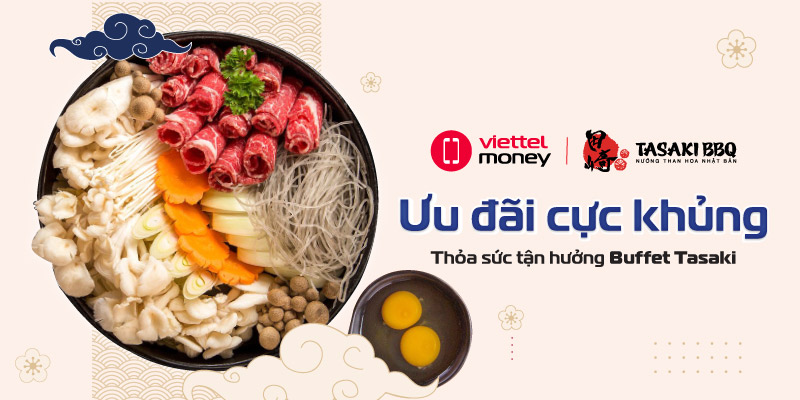 Thỏa sức tận hưởng Buffet nướng Nhật Bản với Voucher Tasaki BBQ