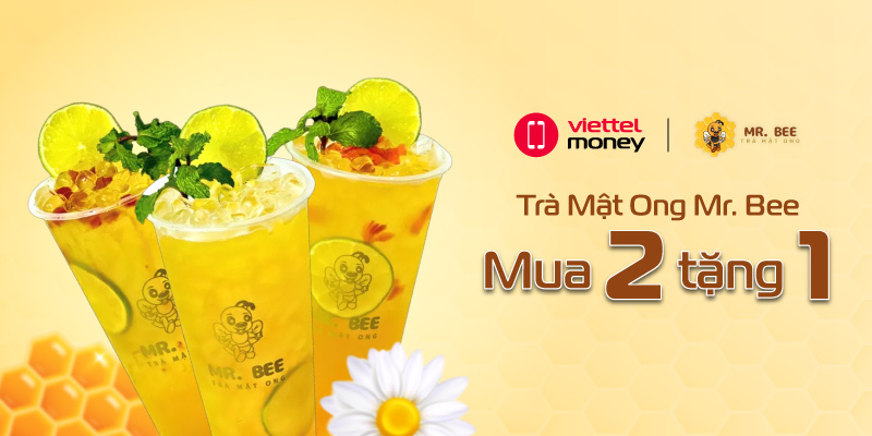 Săn ngay voucher Trà Mật Ong Mr. Bee – Mua 2 tặng 1