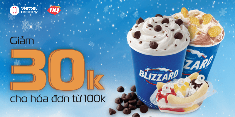 Voucher Dairy Queen tháng 9 | Sự tươi mát của kem trái cây