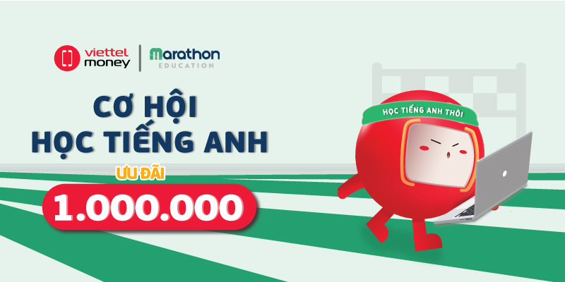 Học bổng tiếng anh với Voucher Marathon Education trị giá 1 triệu