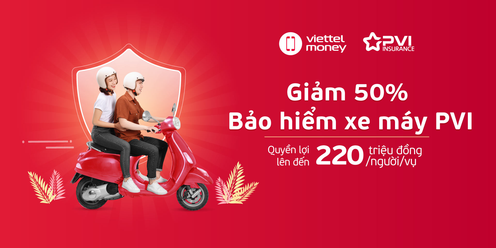 Viettel Money x PVI Insurance: Giảm 50% Bảo hiểm xe máy PVI