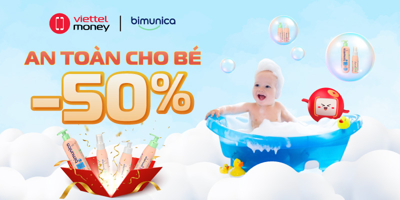 Chăm sóc da bé nhẹ nhàng cùng Mã giảm giá Bimunica Tháng 11