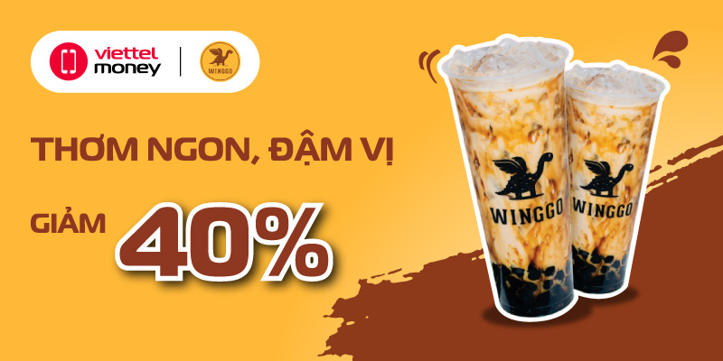 Thơm vị sữa, đậm vị trà cùng Mã giảm giá HOT Winggo