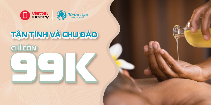 Tinh hoa chăm sóc sắc đẹp cùng mã giảm giá Kalin Spa tháng 11