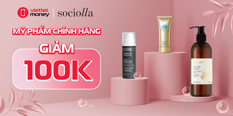 Thỏa sức mua sắm, làm đẹp cùng Mã giảm giá Sociolla tháng 11