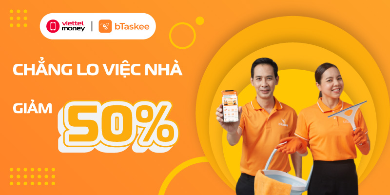 Mã giảm giá bTaskee | Việc nhà thảnh thơi, nhận quà hấp dẫn