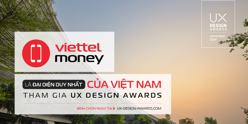 Đồng hành cùng Viettel Money tại UX Design Awards 2024