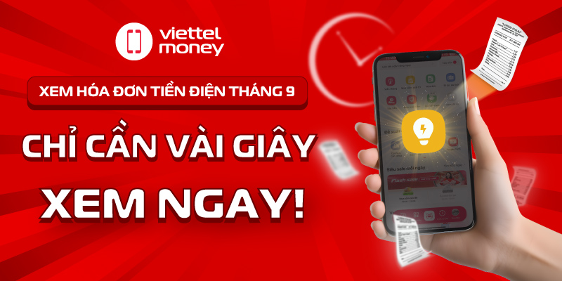 Xem hóa đơn tiền điện tháng 9: Cần vài giây xem ngay!