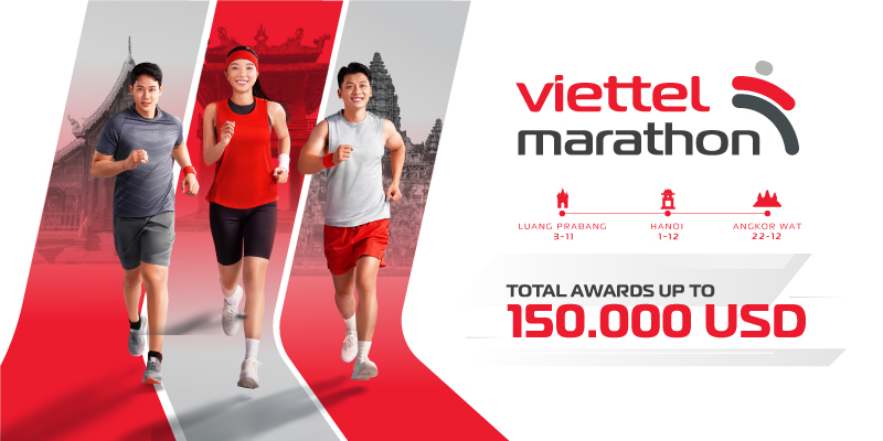 Viettel Money x Viettel Marathon: Đồng hành cùng giải chạy kết nối 3 nước Đông Dương