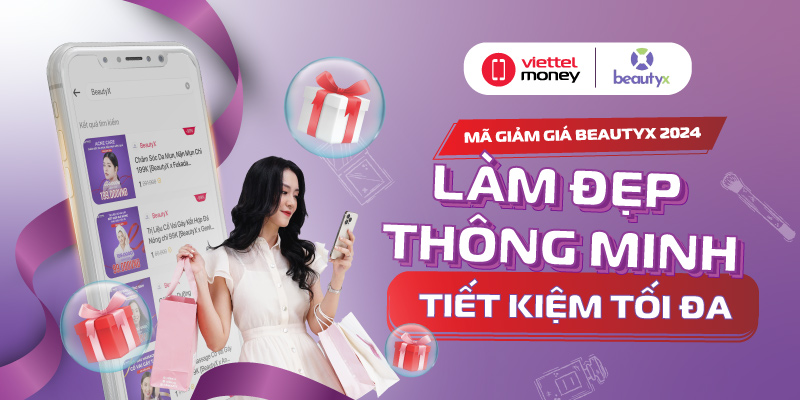 Mã giảm giá BeautyX 2024 – Làm đẹp thông minh, tiết kiệm tối đa