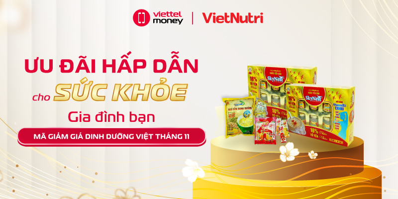 Mã giảm giá Dinh Dưỡng Việt tháng 11 – Ưu đãi hấp dẫn cho sức khỏe gia đình bạn