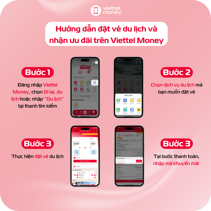 Hướng dẫn đặt vé du lịch