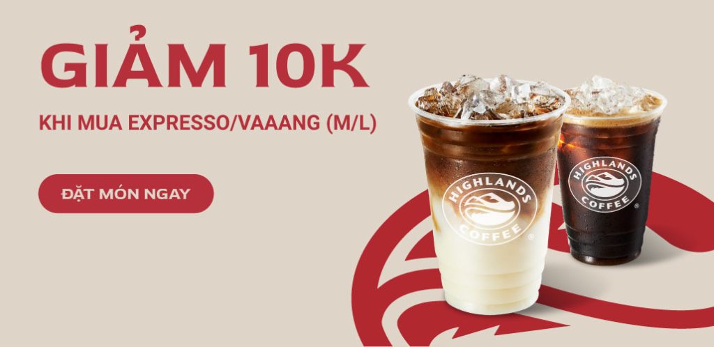 Mã giảm giá Highlands Coffee tháng 4