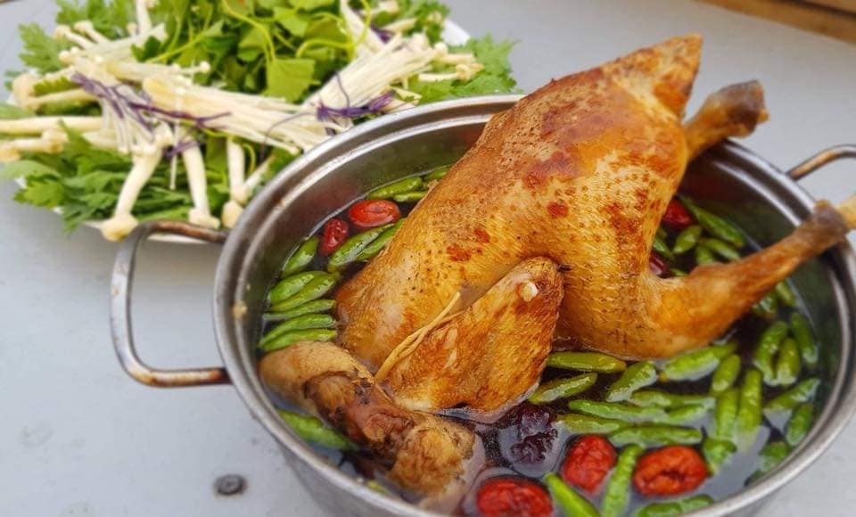 gà tiềm ớt hiểm