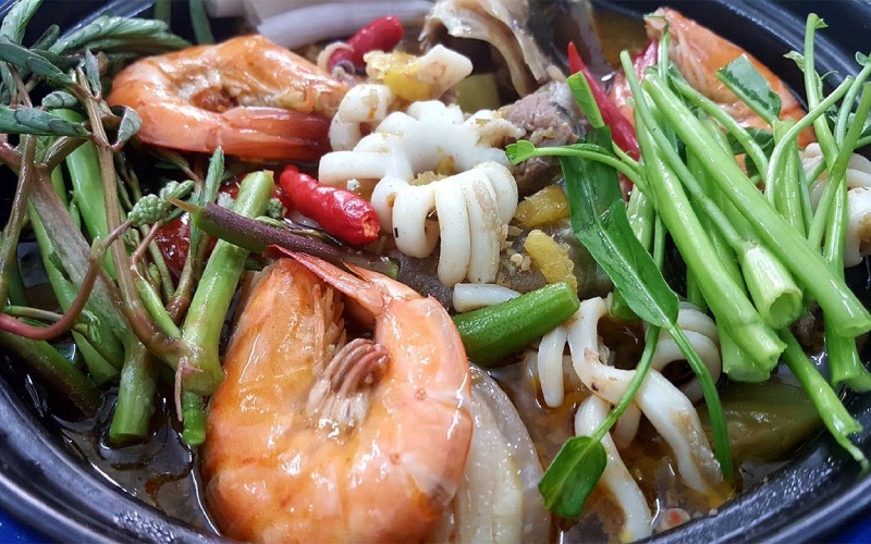 du lịch 1 mình miền tây-lẩu mắm miền Tây