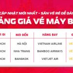 bảng giá vé máy bay (1)