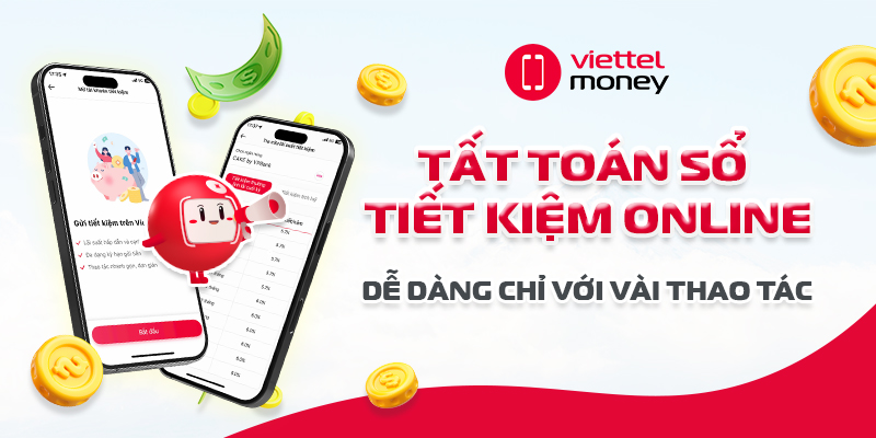 Tất toán sổ tiết kiệm online dễ dàng chỉ với vài thao tác