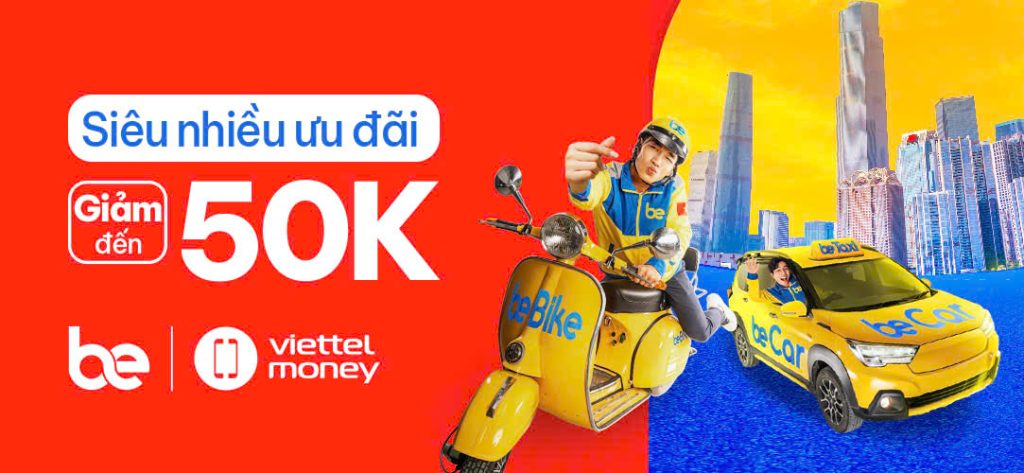 mã giảm giá BE tháng 7