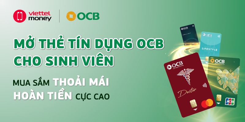mở thẻ tín dụng cho sinh viên OCB