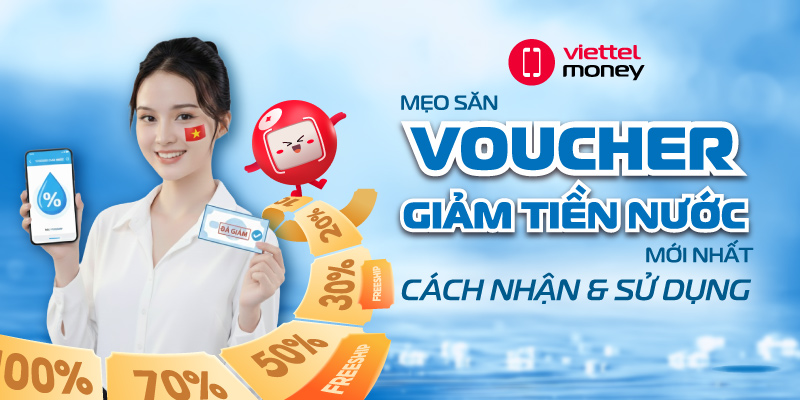 voucher giảm tiền nước